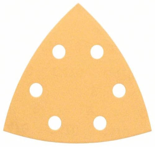 Bosch Professional Schleifblätter für Dreieckschleifer Holz und Farbe (50 Stück, 93 mm, Körnung 80, C470), Blau