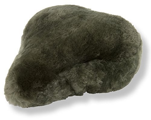 Reissner Lammfelle Fahrradsattel Bezug Fahrradsattelüberzug aus Merino Lammfell FSB-A-0 grün 27x24cm