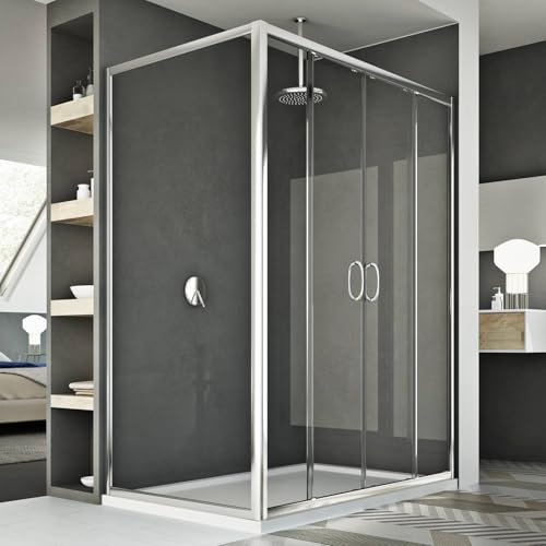 Box Doccia 70x180 CM H185 trasparente mod. Replay Duo 2 Ante