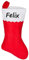 4youDesign Nikolausstiefel mit Namen, Weihnachtssocke, Weihnachtsstrumpf, Geschenkidee, Geschenk zu Weihnachten, zum Nikolaus, Weihnachtsdekoration