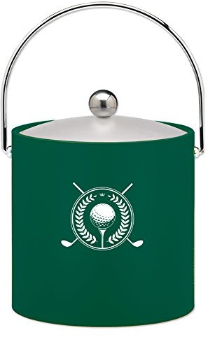 Kraftware Kasualware Collection Golf Ice Bucket, Green - 3 Quart