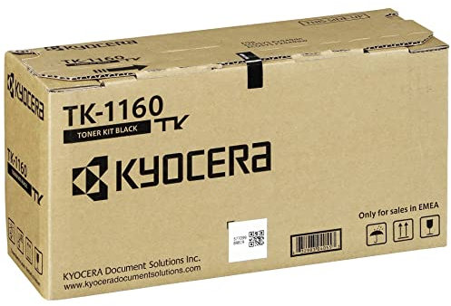 KYOCERA TK-1160 Tonerkartusche, 7.200 Seiten, Schwarz – Tonerkartuschen für Laser (Schwarz, Kyocera, ECOSYS M2040dn, ECOSYS M2540dn, ECOSYS M2640idw, 1 Stück, Lasertoner, 7200 Seiten)