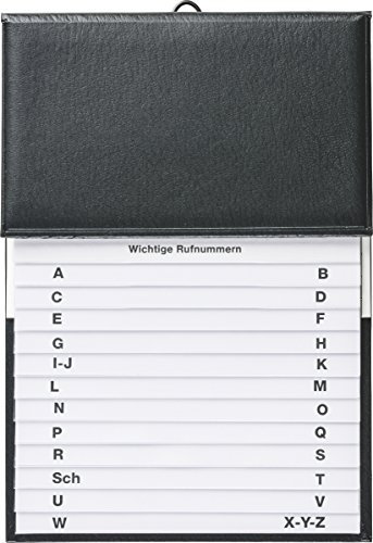 BRUNNEN Telefon-Schuppenregister | 145×210 mm, schwarz
