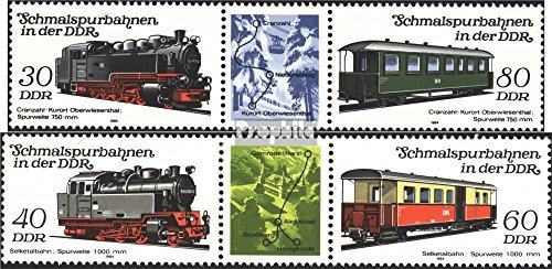 Prophila Collection DDR WZd577,WZd583 (kompl.Ausgabe) postfrisch ** MNH 1984 Schmalspurbahnen (Briefmarken für Sammler) Eisenbahn/Seilbahn