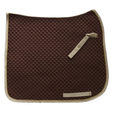 HKM Saddle pad-73818120.0646 Braun/Natur/Gold Vollblut