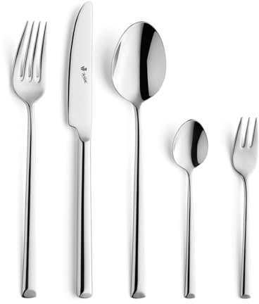 Paul Wirths VIVENDI 68-teiliges Besteck Set 12 Personen, elegantes 18/10 Edelstahl Besteckset poliert, Essbesteck rostfrei & spülmaschinenfest, Tafelbesteck 12 Personen