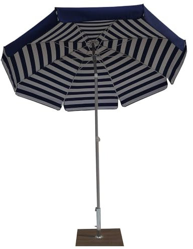 Maffei Venezia Parasol en acier, bleu, 200