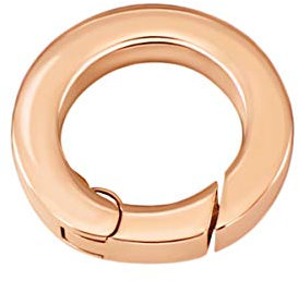Quiges Clip Ring Carrier Roségold 17 mm Edelstahl Verbindungsring für Kette und Coin Anhänger mit Karabiner Snap Verschluss