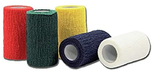 GIMA - Venda de sujeción y soporte, 4m x 10 cm, paquete de 10, rojo, 34676