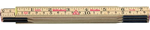 Hultafors Gliedermaßstab (Länge 1 Meter, aus schwedischer Glasbirke, gelenke aus Schwedenstahl, hohe Biegsamkeit) 480364