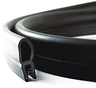 EUTRAS [5 m] Türdichtung KSD2007 Dichtungsprofil 1,0-3,5 mm – hält ohne Kleber – Gummidichtung für Autotür, Kofferraum und Heckklappe – deutsche Industriequalität Made in EU