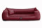 tierlando® Goofy Easy CLEAN – Orthopädisches Hundebett aus Kunstleder mit Matratzenschoner – für mittelgroße und große Hunde Größe: 90x75cm Farbe: 04 Dunkelrot