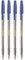 Corvina WHT - Pack 4 boligrafos, color azul