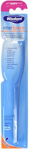 Wisdom Interspace Soft Toothbrush by Wisdom Blue,White