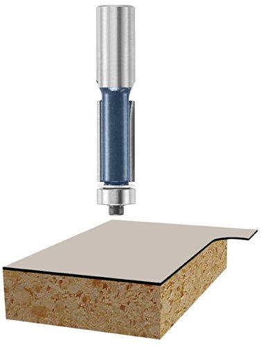 BOSCH 85442M 1/2 Zoll x 2 Zoll Hartmetallbestückte 2-Nut-Bündigfräsen-Bit