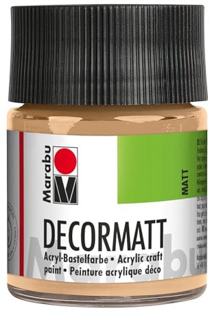 Marabu Acrylfarbe Decormatt, hautfarbe, 50 ml, im Glas VE = 1