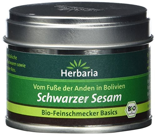 Herbaria Schwarzer Sesam, 1er Pack (1 x 35 g Dose) - Bio