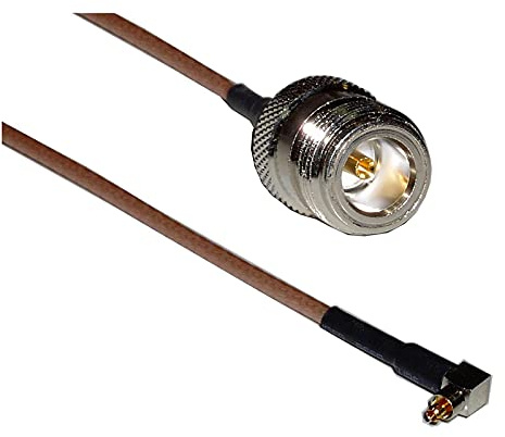 BeMatik - Cable RG-316 20cm (Lucent MC-Card Macho/N-Hembra)