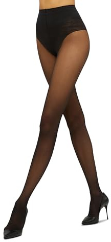 Wolford Damen Matt Fein Strumpfhose Tummy 20 control top 18517, 20 DEN, Gr. X-Small, Schwarz (Black 7005)