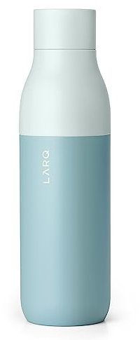 LARQ Bottle Twist Top 25oz - Insulated Stainless Steel Water Bottle | BPA Free | Reusable Water Bottle for Camping, Office, and Travel | Keep Drinks Cold and Hot, Seaside Mint