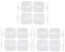 Med-Fit 1 TENS Electrode Pads - 12 Long-Lasting Self-Adhesive Pads (3 Packs of 4) for TENS Machines