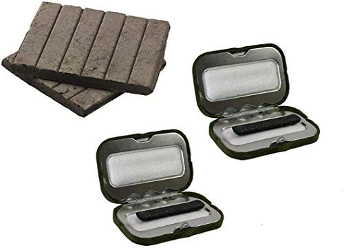 Highlander 2 x Charcoal Pocket Handwarmer + 12 Fuel Rods