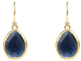 Petite Drop Earrings Sapphire Hydro Gold