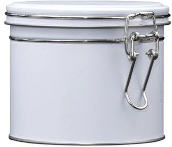 Bremer Gewürzhandel Bügelverschlußdose mini, rund, weiß, 102 x 90 mm