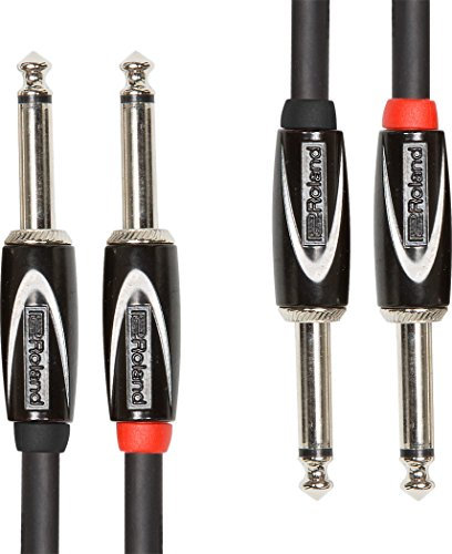 Cable de interconexión de la serie Black de Roland — Conectores de 1/4 de pulgada, 1,5 m de longitud - RCC-5-2814