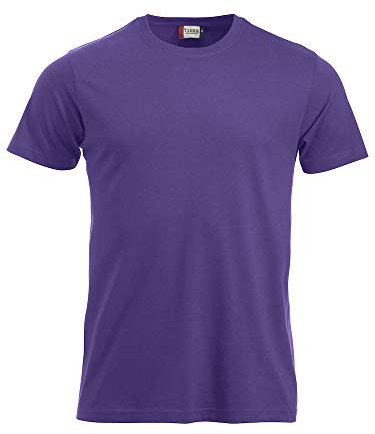 CliQue New Classic T-Shirt, Viola (Lilla Brillante), L Uomo