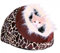 Trixie 36302 Minou Kuschelhöhle, Giraffenmuster, 35 × 26 × 41 cm
