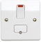 Mk K1060WHI 13A Double Pole Switched Connection Unit with Neon