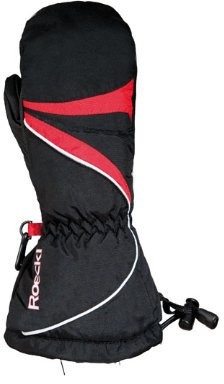 Roeckl Absam Mitten, schwarz/rot, 5