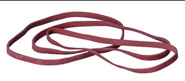 Gummiband 4 x 130 mm (B x L), 1.000 g, rot