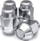 White Knight M12x1.25 Thread Lug Nuts for Aftermarket or Factory Wheels - 4 Chrome Lug Nuts - Bulge Acorn Seating - Carbon Steel for Durable Construction & Easy Installation - 1706S-4