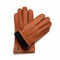 Lederhandschuhe aus reinem Hirschleder im klassischen Schnitt, Handgenäht, Fleecefutter, natur, Hirschlederhandschuhe Damen, Größe: 85
