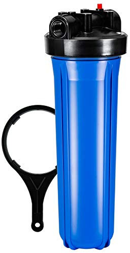iSpring HB28B Boîtier de Filtre à Eau pour Toute la Maison de 20 Pouces, Compatible avec Cartouche de 4,5 x 20, Sortie/Entrée de 1 Pouce