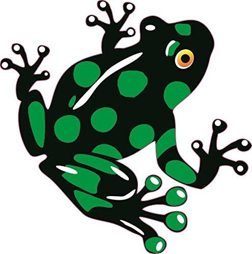 U24 Aufkleber Schwarz-Grüner Frosch Autoaufkleber Sticker