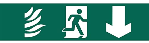 Draper 73201 Running Man Arrow Down Safety Sign