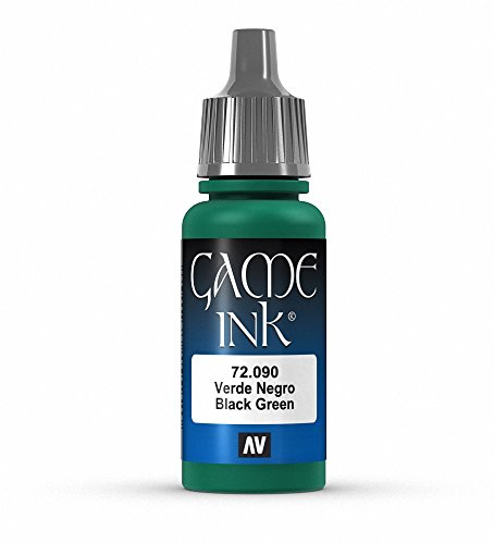 Vallejo Game Ink 17 ml Acrylic Paint - Inky Black Green