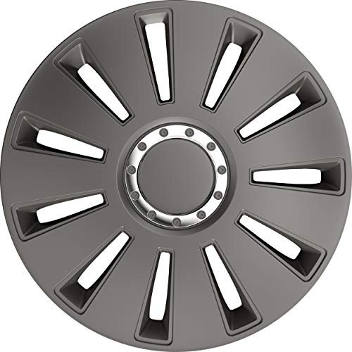 Petex Radblende Radkappe Silverstone pro Dark 13 Zoll (Satz=4Stk.), Grau