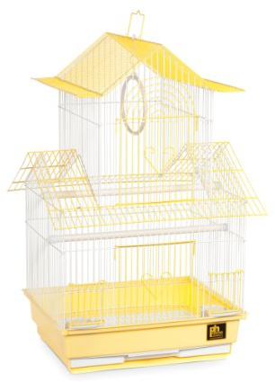 Prevue Hendryx SP1720-1 Shanghai Parakeet Cage, Yellow and White