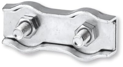 Kerbl 44540/056 Edelstahl Seilverbinder für Ø 6 - 8 mm Seile, 5 Stück