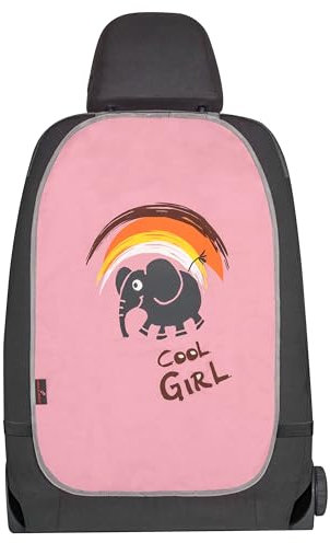 Walser Rückenlehnenschutz-Auto, Rücksitzschoner Kinder Cool Girl, Trittschutz schmutzabweisend, Autositzschoner Rückseite 62x40cm rosa