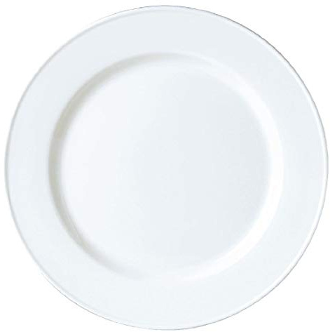 Steelite Simplicity White Plate Slimline - 10. Box quantity 24. | Commercial-grade vitrified body ensures maximum chip resistance and durability in busy catering environments.