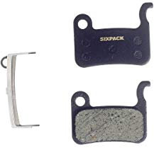 Sixpack Organic Bremsbeläge, kompatibel mit Shimano XTR, XT, Saint, LX, Hone, Hygia All Bremsbeläge, Black, One Size