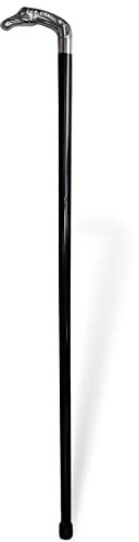 Spazierstock Pferd Wanderstock Flanierstock Schnaps Phiole 90cm Antik-Stil (d)