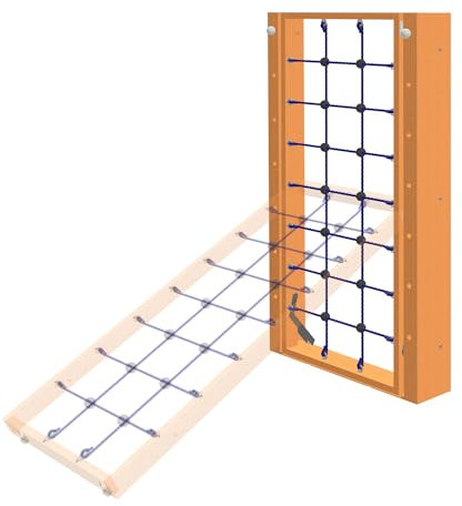 Sport-Thieme Klapp-Turnwand TuWa Kletternetz Incline