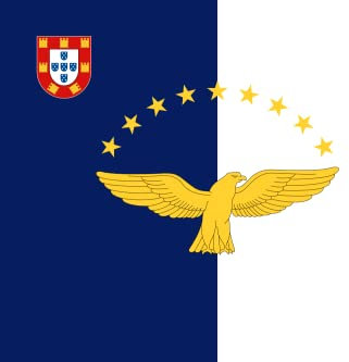 magFlags Flagge: XXXL+ Azoren | Querformat Fahne | 6.7m² | 200x335cm » Fahne 100% Made in Germany