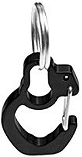 Rubit The Easy Dog Tag Curve Shape Switch Clip, Medium, 2,5 cm Durchmesser, Schwarz